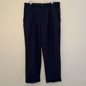 NIKE Golf Mens Dri Fit Pleated Vapor Straight Leg Trousers, Navy- 34 X 30